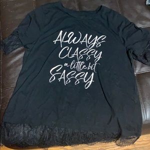 Lane Bryant 14/16 black shirt